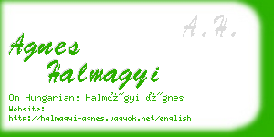 agnes halmagyi business card